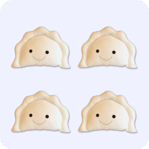 Stuffed Animal Pierogi 4PCS